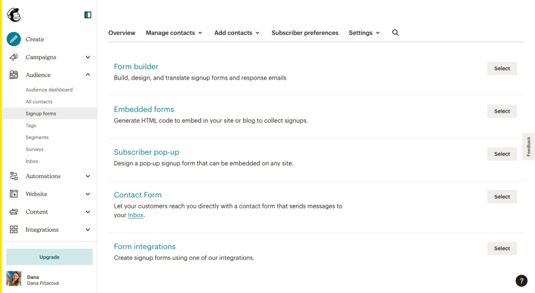 Mailchimp pop-up formulár vo Wordpresse? - Websupport Blog