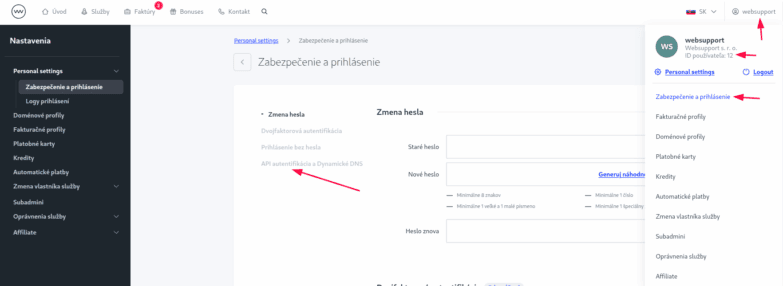 API kluc